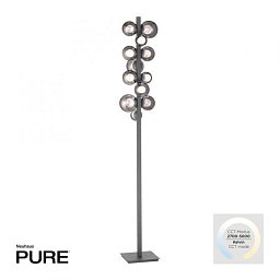 LED stojací svítidlo PURE Popup šedá stmívatelné kouřové sklo CCT 2700-5000K - PAUL NEUHAUS Obrázek pro produkt LED stojací svítidlo PURE Popup šedá stmívatelné kouřové sklo CCT 2700-5000K - PAUL NEUHAUS