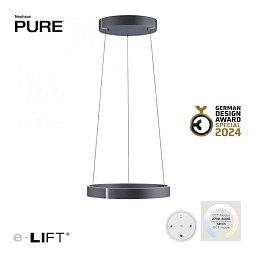 LED závěsné svítidlo PURE E-Clipse šedá elektrické 2700-5000K - PAUL NEUHAUS Obrázek pro produkt LED závěsné svítidlo PURE E-Clipse šedá elektrické 2700-5000K - PAUL NEUHAUS