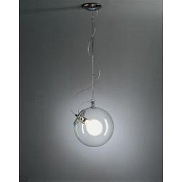 Závěsné svítidlo MICONOS SOSPENSIONE 1x23W chrom, foukané sklo - ARTEMIDE Obrázek pro produkt Závěsné svítidlo MICONOS SOSPENSIONE 1x23W chrom, foukané sklo - ARTEMIDE