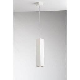 Závěsné svítidlo Fluke, hranaté, bílé, 1xGU10, 6x6x30 cm - FANEUROPE Obrázek pro produkt Závěsné svítidlo Fluke, hranaté, bílé, 1xGU10, 6x6x30 cm - FANEUROPE