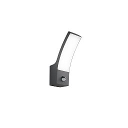 Nástěnné svítidlo LED SAIL se senzorem hliník difuzor antracit IP65 CCT 3000-4000 K 80x160x245 mm - FANEUROPE Obrázek pro produkt Nástěnné svítidlo LED SAIL se senzorem hliník difuzor antracit IP65 CCT 3000-4000 K 80x160x245 mm - FANEUROPE