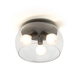 AMANDA stropní matná černá čiré sklo 230V E27 3x15W - RED - DESIGN RENDL Obrázek pro produkt AMANDA stropní matná černá čiré sklo 230V E27 3x15W - RED - DESIGN RENDL