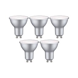 Standard 230V LED reflektor GU10 5ks sada 4,9W 4000K hliník - PAULMANN Obrázek pro produkt Standard 230V LED reflektor GU10 5ks sada 4,9W 4000K hliník - PAULMANN