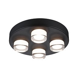 Selection Bathroom nástěnné/stropní svítidlo Kame IP44 3000K 230V 4x4,2W černá - PAULMANN Obrázek pro produkt Selection Bathroom nástěnné/stropní svítidlo Kame IP44 3000K 230V 4x4,2W černá - PAULMANN
