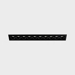Zapuštěné svítidlo s rámečkem lumo mini 10 černé IK6 CRI90 - KOHL-Lighting Obrázek pro produkt Zapuštěné svítidlo s rámečkem lumo mini 10 černé IK6 CRI90 - KOHL-Lighting