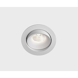 Zápustné svítidlo LUXO TILT Ø105mm bílé 60° 12W 2700K RA90 IK05 - Kohl Lighting Obrázek pro produkt Zápustné svítidlo LUXO TILT Ø105mm bílé 60° 12W 2700K RA90 IK05 - Kohl Lighting