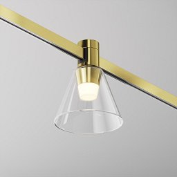 Svítidlo pro kolejnicový systém Bianca 2700K 3W teplá bílá 60lm mosaz hliník sklo Flarity - MAYTONI Obrázek pro produkt Svítidlo pro kolejnicový systém Bianca 2700K 3W teplá bílá 60lm mosaz hliník sklo Flarity - MAYTONI