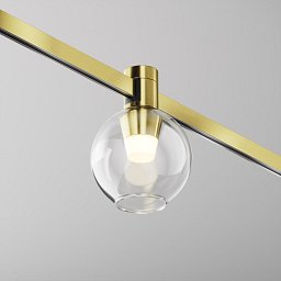 Svítidlo pro kolejnicový systém Bubble 2700K 3W teplá bílá mosaz sklo Flarity - MAYTONI Obrázek pro produkt Svítidlo pro kolejnicový systém Bubble 2700K 3W teplá bílá mosaz sklo Flarity - MAYTONI