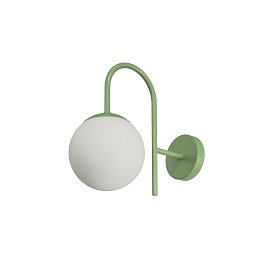 ANCHA 1 nástěnné skleněné svítidlo zelená / bílá IP40 25W E27 - OSMONT Obrázek pro produkt ANCHA 1 nástěnné skleněné svítidlo zelená / bílá IP40 25W E27 - OSMONT
