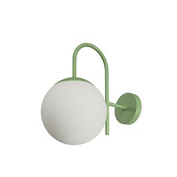 ANCHA 2 nástěnné skleněné svítidlo zelená / bílá IP40 25W E27 - OSMONT Obrázek pro produkt ANCHA 2 nástěnné skleněné svítidlo zelená / bílá IP40 25W E27 - OSMONT