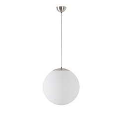 ADRIA S3 závěsné skleněné svítidlo kartáčovaná nerez / bílá IP40 40W E27 HF - OSMONT Obrázek pro produkt ADRIA S3 závěsné skleněné svítidlo kartáčovaná nerez / bílá IP40 40W E27 HF - OSMONT