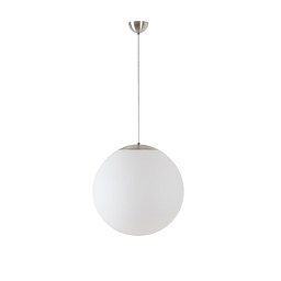 ADRIA S4 závěsné skleněné svítidlo kartáčovaná nerez / bílá IP40 40W E27 HF - OSMONT Obrázek pro produkt ADRIA S4 závěsné skleněné svítidlo kartáčovaná nerez / bílá IP40 40W E27 HF - OSMONT
