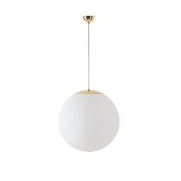 ADRIA S4 závěsné skleněné svítidlo mosaz / bílá IP40 40W E27 HF - OSMONT Obrázek pro produkt ADRIA S4 závěsné skleněné svítidlo mosaz / bílá IP40 40W E27 HF - OSMONT