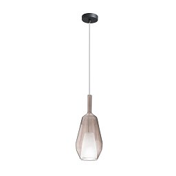 Závěsné skleněné svítidlo PIREX, hnědé, s kabelem a spojkou, 16x38 cm - FANEUROPE Obrázek pro produkt Závěsné skleněné svítidlo PIREX, hnědé, s kabelem a spojkou, 16x38 cm - FANEUROPE