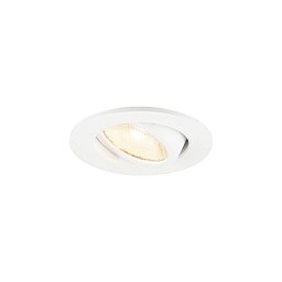 NEW TRIA® 45 DL, kulaté, vestavné stropní svítidlo, 3000 K, 24°, bílé - BIG WHITE (SLV) Obrázek pro produkt NEW TRIA® 45 DL, kulaté, vestavné stropní svítidlo, 3000 K, 24°, bílé - BIG WHITE (SLV)
