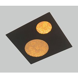 Nástěnné svítidlo Toulon 36W 3600lm 3000K černá / zlatá - GeeTi Obrázek pro produkt Nástěnné svítidlo Toulon 36W 3600lm 3000K černá / zlatá - GeeTi