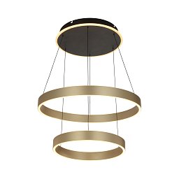 Závěsné svítidlo Marling 80W 8000lm 3000K černá / zlatá - GeeTi Obrázek pro produkt Závěsné svítidlo Marling 80W 8000lm 3000K černá / zlatá - GeeTi