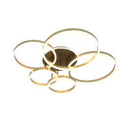 Stropní svítidlo Schenna 80W 8000lm 3000K černá / zlatá - GeeTi Obrázek pro produkt Stropní svítidlo Schenna 80W 8000lm 3000K černá / zlatá - GeeTi