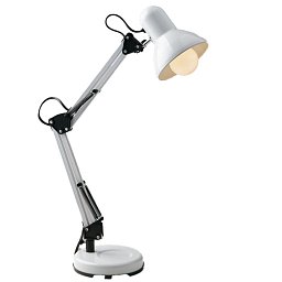 Stolní lampa Architteto, 1xE27, 60 x 42 cm, bílá, kov - FANEUROPE Obrázek pro produkt Stolní lampa Architteto, 1xE27, 60 x 42 cm, bílá, kov - FANEUROPE