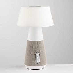 Nabíjecí svítidlo LAMPADA dobíjecí LED DECIBEL šedá, 4,5 W 300 lm CCT stmívatelné s reproduktorem Bluetooth 17x 28 cm - FANEUROPE Obrázek pro produkt Nabíjecí svítidlo LAMPADA dobíjecí LED DECIBEL šedá, 4,5 W 300 lm CCT stmívatelné s reproduktorem Bluetooth 17x 28 cm - FANEUROPE