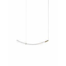 Závěsné svítidlo Flare curved B zlaté bez rozety DALI - BOMMA Obrázek pro produkt Závěsné svítidlo Flare curved B zlaté bez rozety DALI - BOMMA