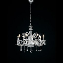 Závěsné svítidlo Cristallo, průhledné, 8 x E14, 70 x 135 cm - FANEUROPE Obrázek pro produkt Závěsné svítidlo Cristallo, průhledné, 8 x E14, 70 x 135 cm - FANEUROPE