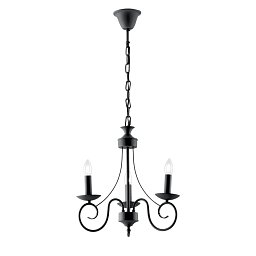 Závěsné svítidlo Beatrice, antracitové, 3 x E14, 37 x 120 cm - FANEUROPE Obrázek pro produkt Závěsné svítidlo Beatrice, antracitové, 3 x E14, 37 x 120 cm - FANEUROPE