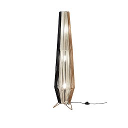 Stolní lampa Coconut černá+bílá+marrone, kov, 3xE27, 40 W; lampa pr. 25 x H 110 cm, konstrukce pr. 25 x H 120 cm - FANEUROPE Obrázek pro produkt Stolní lampa Coconut černá+bílá+marrone, kov, 3xE27, 40 W; lampa pr. 25 x H 110 cm, konstrukce pr. 25 x H 120 cm - FANEUROPE