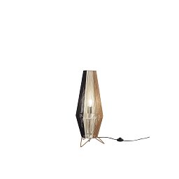 Stolní lampa Coconut černá+bílá+marrone, kov, 1xE27, 40 W; lampa pr. 25 x H 60 cm, konstrukce pr. 25 x H 70 cm - FANEUROPE Obrázek pro produkt Stolní lampa Coconut černá+bílá+marrone, kov, 1xE27, 40 W; lampa pr. 25 x H 60 cm, konstrukce pr. 25 x H 70 cm - FANEUROPE