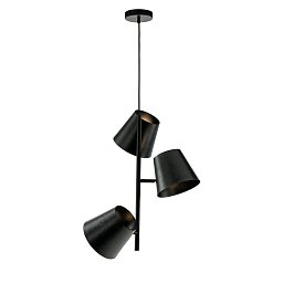 Závěsné svítidlo Colt, šedé, 3 x E27, 51 x 212 cm - FANEUROPE Obrázek pro produkt Závěsné svítidlo Colt, šedé, 3 x E27, 51 x 212 cm - FANEUROPE
