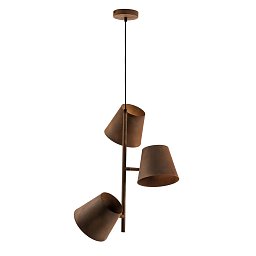 Závěsné svítidlo Colt, rezavé, 3 x E27, 51 x 212 cm - FANEUROPE Obrázek pro produkt Závěsné svítidlo Colt, rezavé, 3 x E27, 51 x 212 cm - FANEUROPE