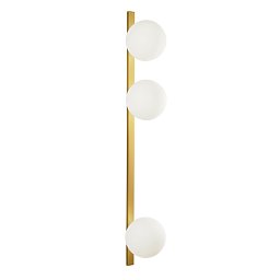 Nástěnné svítidlo Enoire, zlaté, 3 x E14, 14 x 14 x 90 cm - FANEUROPE Obrázek pro produkt Nástěnné svítidlo Enoire, zlaté, 3 x E14, 14 x 14 x 90 cm - FANEUROPE