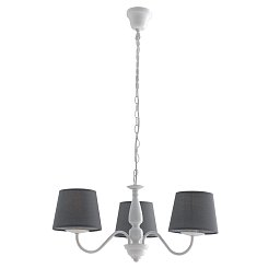 Závěsné svítidlo Favola, bílé/šedé, 3 x E14, 56 x 100 cm - FANEUROPE Obrázek pro produkt Závěsné svítidlo Favola, bílé/šedé, 3 x E14, 56 x 100 cm - FANEUROPE