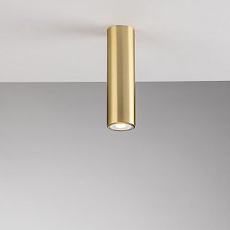 Stropní svítidlo Fluke, kruhové, zlaté, 1 x GU10, 5,5 x 5,5 x 20 cm - FANEUROPE Obrázek pro produkt Stropní svítidlo Fluke, kruhové, zlaté, 1 x GU10, 5,5 x 5,5 x 20 cm - FANEUROPE