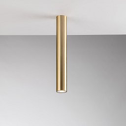 Stropní svítidlo Fluke, kruhové, zlaté, 1 x GU10, 5,5 x 5,5 x 40 cm - FANEUROPE Obrázek pro produkt Stropní svítidlo Fluke, kruhové, zlaté, 1 x GU10, 5,5 x 5,5 x 40 cm - FANEUROPE