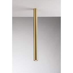 Stropní svítidlo Fluke, kruhové, zlaté, 1 x GU10, 5,5 x 5,5 x 75 cm - FANEUROPE Obrázek pro produkt Stropní svítidlo Fluke, kruhové, zlaté, 1 x GU10, 5,5 x 5,5 x 75 cm - FANEUROPE