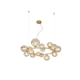 Závěsné svítidlo Honey, zlaté, 16 x G9, 82 x 82 x 161 cm - FANEUROPE Obrázek pro produkt Závěsné svítidlo Honey, zlaté, 16 x G9, 82 x 82 x 161 cm - FANEUROPE