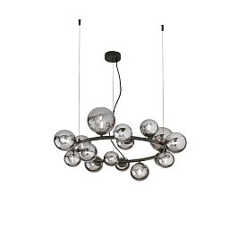Závěsné svítidlo Honey, černé, 16 x G9, 82 x 82 x 161 cm - FANEUROPE Obrázek pro produkt Závěsné svítidlo Honey, černé, 16 x G9, 82 x 82 x 161 cm - FANEUROPE