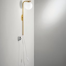 Nástěnné svítidlo ODISSEO, zlatá, 1 x E14, 15 x 15 x 65,5 cm - FANEUROPE Obrázek pro produkt Nástěnné svítidlo ODISSEO, zlatá, 1 x E14, 15 x 15 x 65,5 cm - FANEUROPE