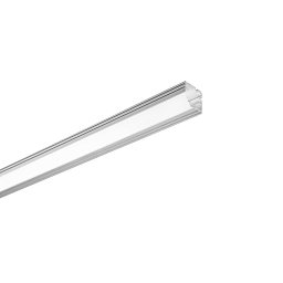 Profil NEWYORK, stříbrný, opálový difuzor včetně krytek, 100x2,6x2,1 cm - FANEUROPE Obrázek pro produkt Profil NEWYORK, stříbrný, opálový difuzor včetně krytek, 100x2,6x2,1 cm - FANEUROPE