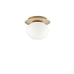 Stropní přisazené svítidlo Ripple zlatá, patice E27, 20 x 20 x 17 cm - FANEUROPE Obrázek pro produkt Stropní přisazené svítidlo Ripple zlatá, patice E27, 20 x 20 x 17 cm - FANEUROPE