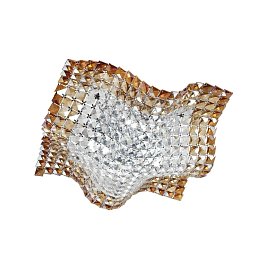 Stropní přisazené svítidlo Rumba průhledná/jantarová, 4xG9, 44 x 44 x 12 cm - FANEUROPE Obrázek pro produkt Stropní přisazené svítidlo Rumba průhledná/jantarová, 4xG9, 44 x 44 x 12 cm - FANEUROPE