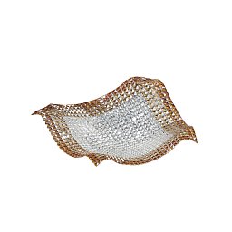 Stropní přisazené svítidlo Rumba průhledná/jantarová, 9xG9, 72 x 72 x 16 cm - FANEUROPE Obrázek pro produkt Stropní přisazené svítidlo Rumba průhledná/jantarová, 9xG9, 72 x 72 x 16 cm - FANEUROPE