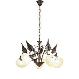 Závěsné svítidlo TRISTANO hnědá, 5xE14, 62 x 100 cm - FANEUROPE Obrázek pro produkt Závěsné svítidlo TRISTANO hnědá, 5xE14, 62 x 100 cm - FANEUROPE