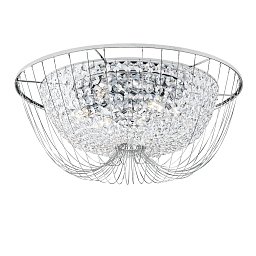 Stropní svítidlo VIENNA chrom, 6xE14, 60 x 24 cm - FANEUROPE Obrázek pro produkt Stropní svítidlo VIENNA chrom, 6xE14, 60 x 24 cm - FANEUROPE