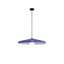 Závěsné svítidlo Wimbledon (oranžovo‑šedý filc) kabel 2 m, stínidlo 69 cm, objímka E27 - FANEUROPE Obrázek pro produkt Závěsné svítidlo Wimbledon (oranžovo‑šedý filc) kabel 2 m, stínidlo 69 cm, objímka E27 - FANEUROPE