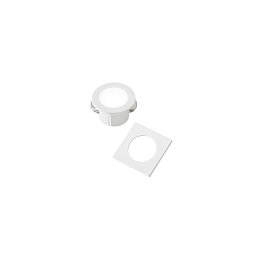 Zápustné svítidlo LED Dama, bílá, polykarbonát, 3 W, 300 lm, 4000 K, 4,4 x 4,4 x 2,8 cm - FANEUROPE Obrázek pro produkt Zápustné svítidlo LED Dama, bílá, polykarbonát, 3 W, 300 lm, 4000 K, 4,4 x 4,4 x 2,8 cm - FANEUROPE
