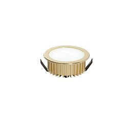 Zápustné svítidlo LED Fusion, zlatá/hliník, 5 W, 400 lm, 4000 K, 7 x 7 x 3,2 cm - FANEUROPE Obrázek pro produkt Zápustné svítidlo LED Fusion, zlatá/hliník, 5 W, 400 lm, 4000 K, 7 x 7 x 3,2 cm - FANEUROPE