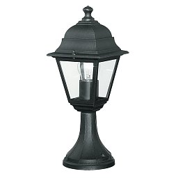 Venkovní svítidlo LUME ROMA černá, 1xE27, IP44, 14,6 x 14,6 x 39 cm - FANEUROPE Obrázek pro produkt Venkovní svítidlo LUME ROMA černá, 1xE27, IP44, 14,6 x 14,6 x 39 cm - FANEUROPE