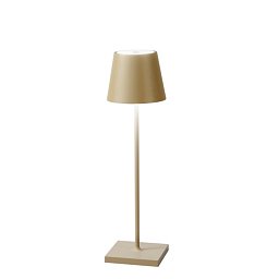Nabíjecí venkovní stolní svítidlo DRINK zlatá, kov, LED 2,2 W, 190 lm, 3000 K, stmívatelné, IP54, 36 x 11 x 11 cm - FANEUROPE Obrázek pro produkt Nabíjecí venkovní stolní svítidlo DRINK zlatá, kov, LED 2,2 W, 190 lm, 3000 K, stmívatelné, IP54, 36 x 11 x 11 cm - FANEUROPE